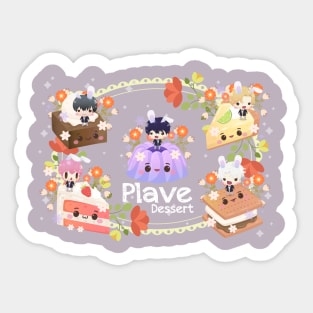 Plave Dessert Grey Ver Sticker